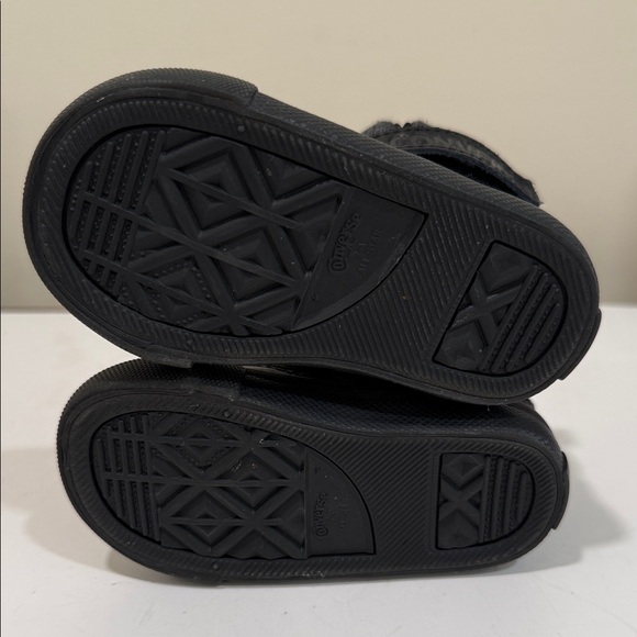 Mint - Converse Leather Pro Blaze Strap Kids Black High-Top Sneakers ( sz 5) - Picture 6 of 6